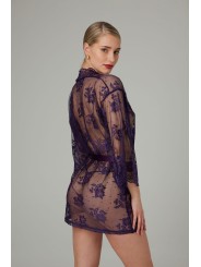 Christine - Kanten Kimono Graceful - Paars
