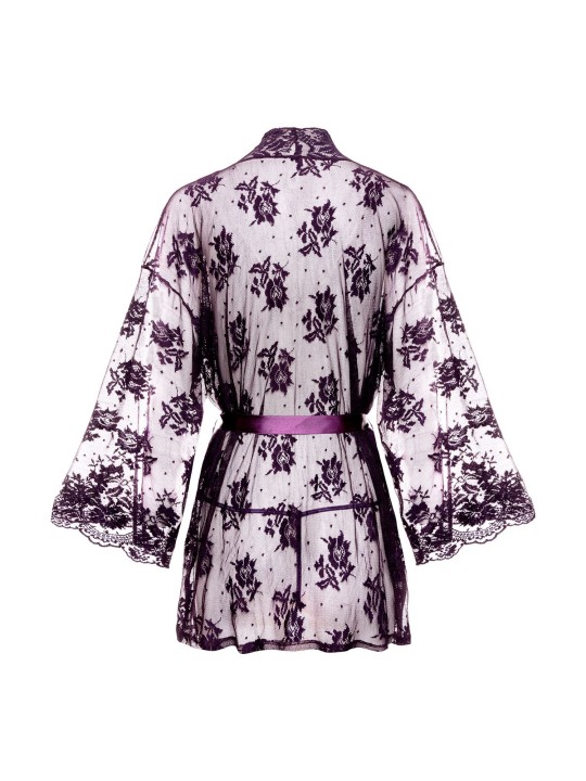 Christine - Kanten Kimono Graceful - Paars