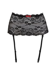 Christine - Lace suspenderbelt wide Marzia - Black
