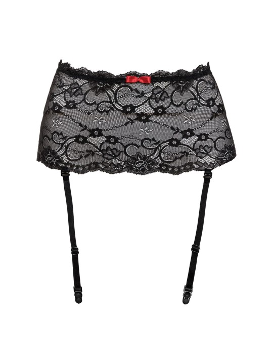 Christine - Lace suspenderbelt wide Marzia - Black