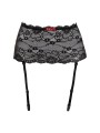 Christine - Lace suspenderbelt wide Marzia - Black