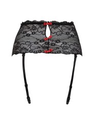 Christine - Lace suspenderbelt wide Marzia - Black