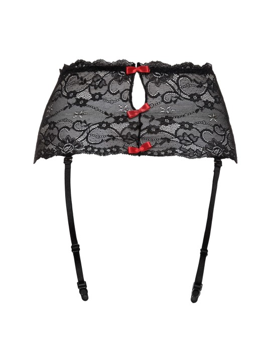 Christine - Lace suspenderbelt wide Marzia - Black