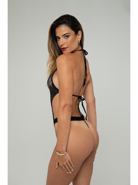 Christine - Open Crotch Body Basic Instinct - Black