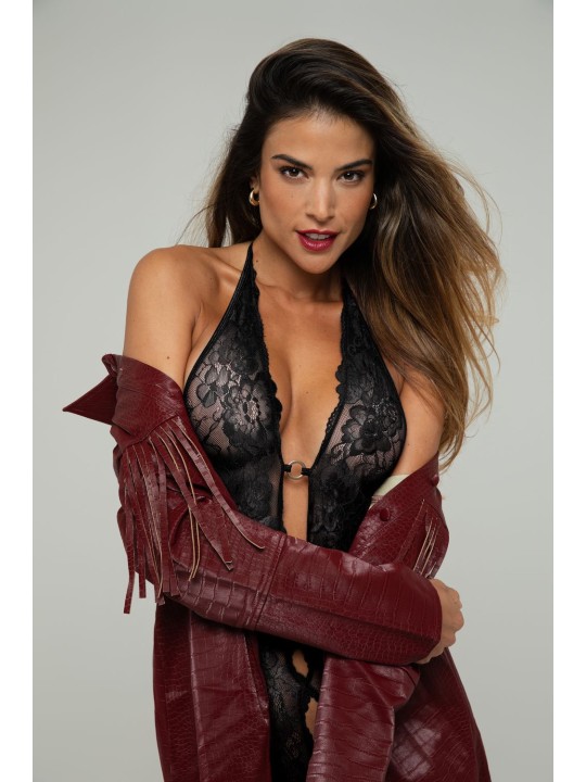 Christine - Open Crotch Body Basic Instinct - Black