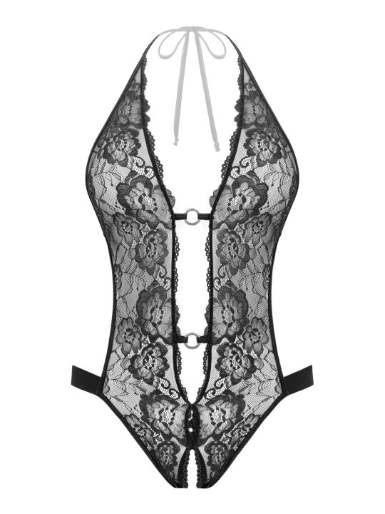 Christine - Open Crotch Body Basic Instinct - Black