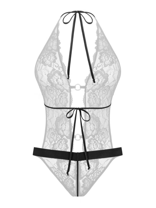 Christine - Open Crotch Body Basic Instinct - Black