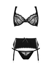 Christine - 3-delige Bh-set Marzia zwart