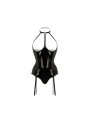 Christine - Bodysuit with Open Cups Dark Desire - Black