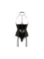 Christine - Bodysuit with Open Cups Dark Desire - Black