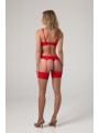 Christine - 3 piece bra set Marzia - red
