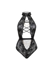 Christine - Exclusive Body with open crotch Blace - Black