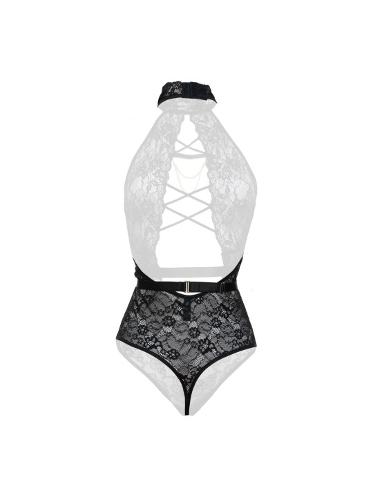 Christine - Exclusive Body with open crotch Blace - Black