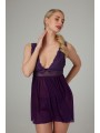Christine - Babydoll & String Lieve - paars