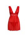 Christine - Babydoll & String Lieve - Rood