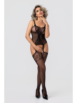 Christine - Lace and Fishnet Seduction Bodystocking