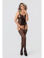 Christine - Lace and Fishnet Seduction Bodystocking