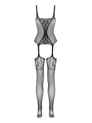 Christine - Lace and Fishnet Seduction Bodystocking