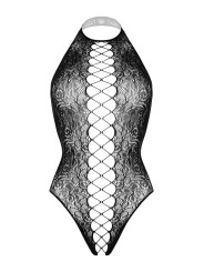 Christine - Noir Open Crotch Bodysuit
