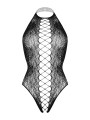Christine - Noir Open Crotch Bodysuit