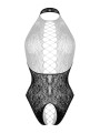 Christine - Noir Open Crotch Bodysuit