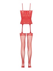 Christine - Open Kruis Jarretel Design Catsuit