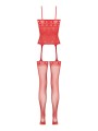 Christine - Open Kruis Jarretel Design Catsuit