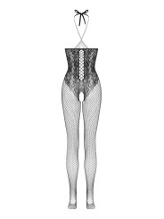 Christine - Open Cup Fishnet Bodystocking