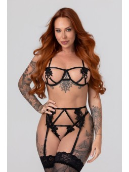 Christine - Kinky 3-delige Harnas Jarretel Set Fiercy