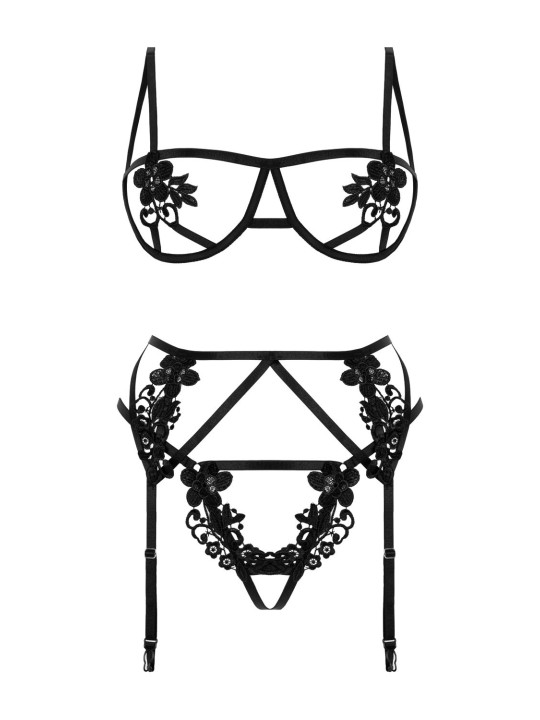 Christine - Kinky 3-Piece Harness Suspender Set Fiercy