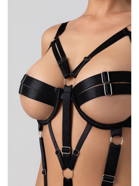 Christine - Bondage Style Harness Bodysuit