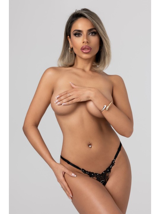 Christine - Kanten String met Parels Desire