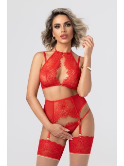 Christine - Lace 3-Piece Garter Set Simona