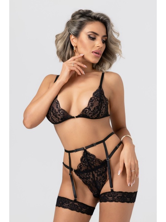 Christine - Kanten Jarretel Set Met Beenharnas