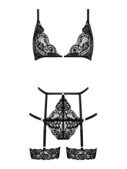 Christine - Kanten Jarretel Set Met Beenharnas
