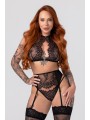 Christine - Lace 3-Piece Garter Set Simona