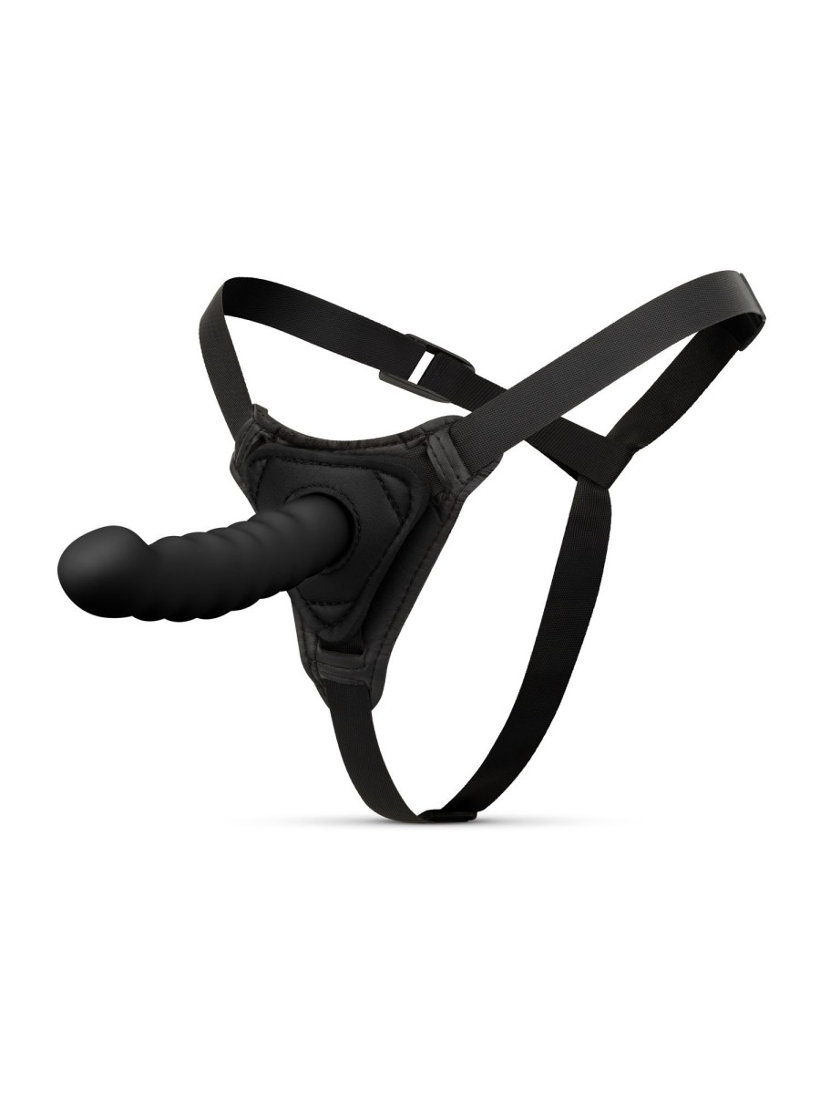 Siliconen Strap-On - Gebogen