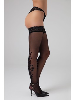 Luxe Stay up kousen Victorious - zwart