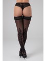 Luxe Stay up kousen Victorious - zwart