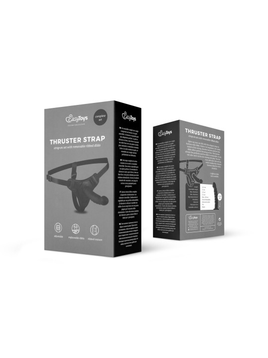 Siliconen Strap-On - Gebogen