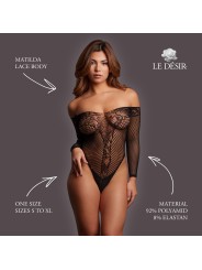 Le Désir - Matilda Kanten Body - Zwart