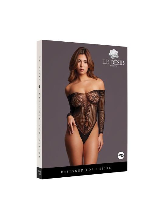 Le Désir - Matilda Kanten Body - Zwart