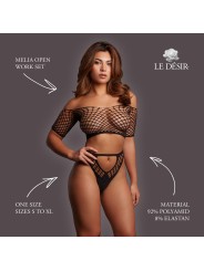 Le Désir - Melia Open Setje 2-delig - Zwart