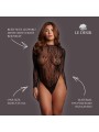 Le Désir - Roxy Sexy Luipaard Mesh Body Met Open Kruisje
