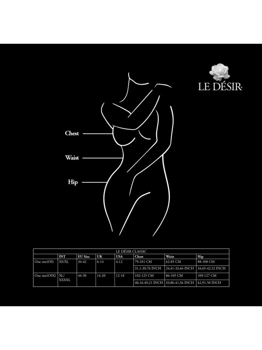 Le Désir - Roxy Sexy Luipaard Mesh Body Met Open Kruisje