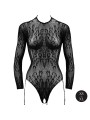 Le Désir - Roxy Sexy Luipaard Mesh Body Met Open Kruisje