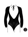 Le Désir - Roxy Sexy Luipaard Mesh Body Met Open Kruisje