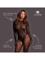 Le Désir - Roxy Luipaard Catsuit Met Open Kruisje - Zwart
