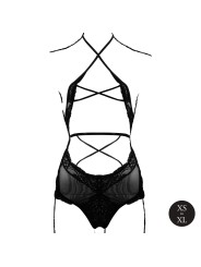 Le Désir - Olympia Body Met Open Kruisje - Zwart