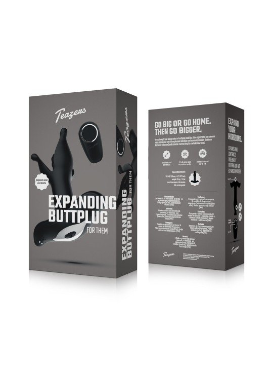 Teazers - Anal Expanding Butt Plug - Black